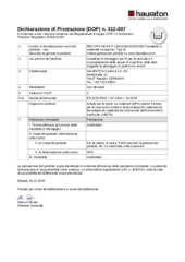 Dichiarazione di Prestazione