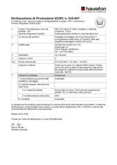 Dichiarazione di Prestazione