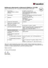 Deklaracja właściwości użytkowych