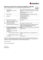 Deklaracja właściwości użytkowych