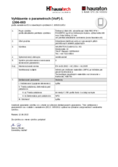 Vyhlásenie o parametroch