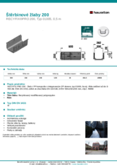 Produktový list