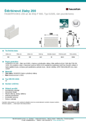 Produktový list
