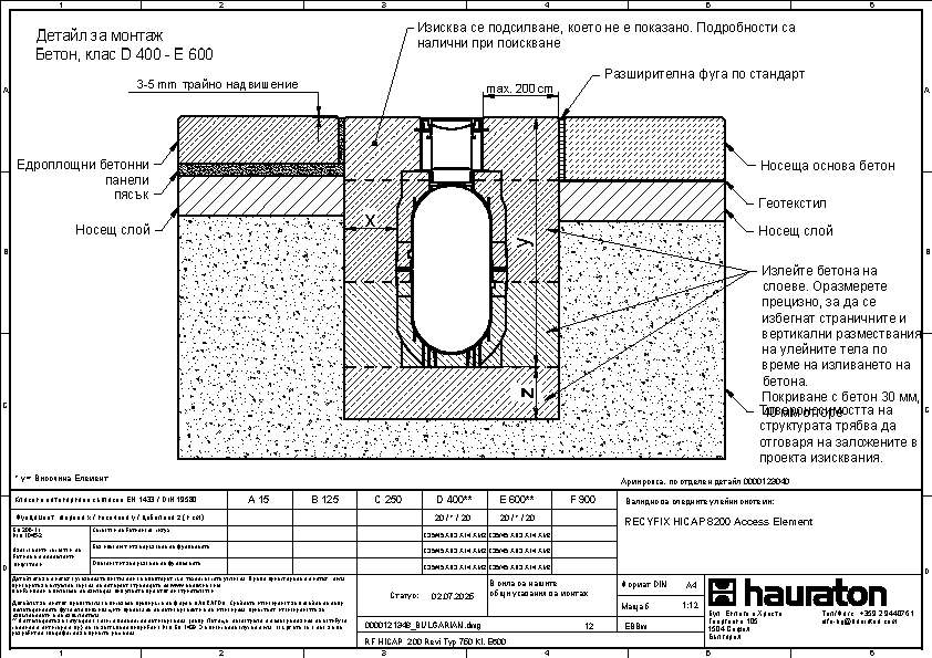Детайл за монтаж