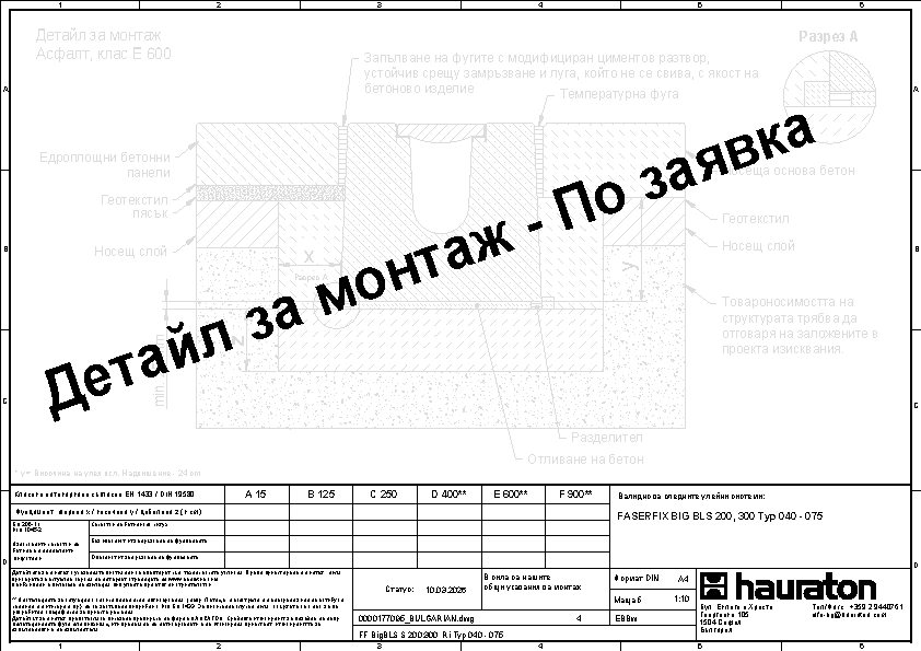 Детайл за монтаж