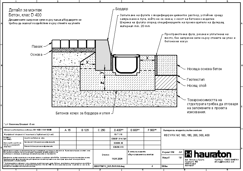 Детайл за монтаж