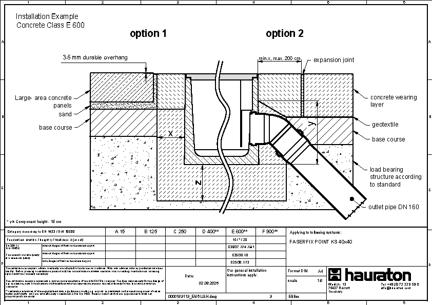Installation example