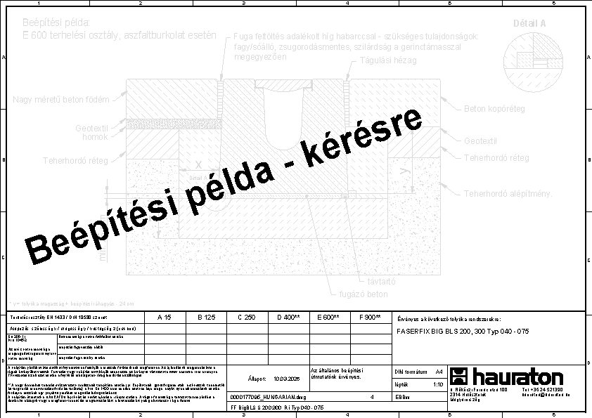 Beépítési példa