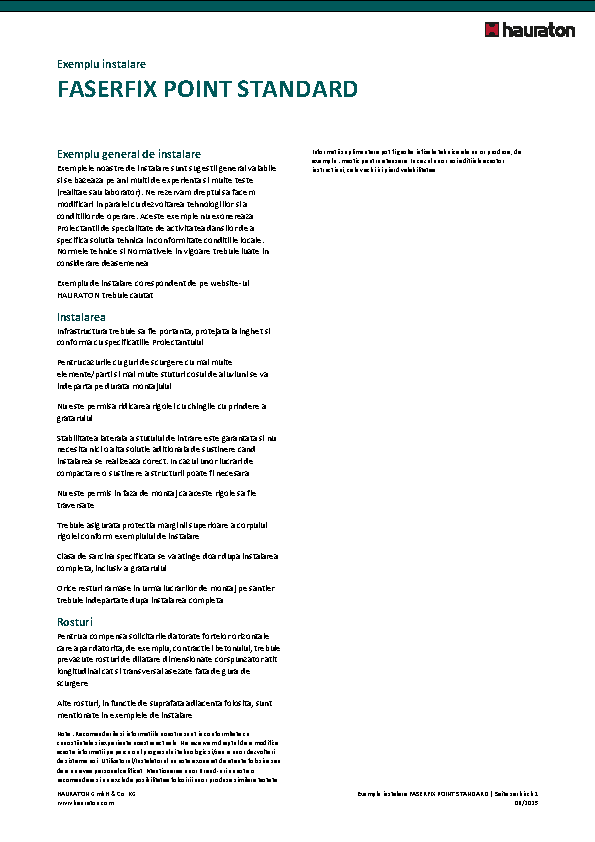 Uputstva za ugradnju