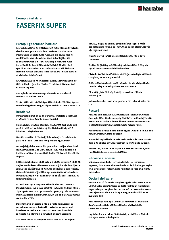 Uputstva za ugradnju