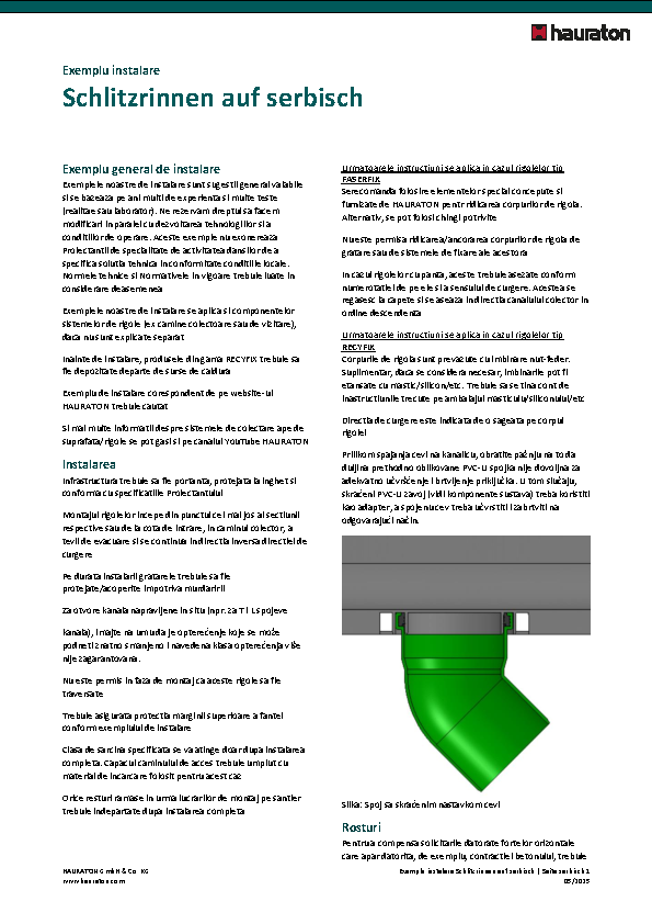 Uputstva za ugradnju