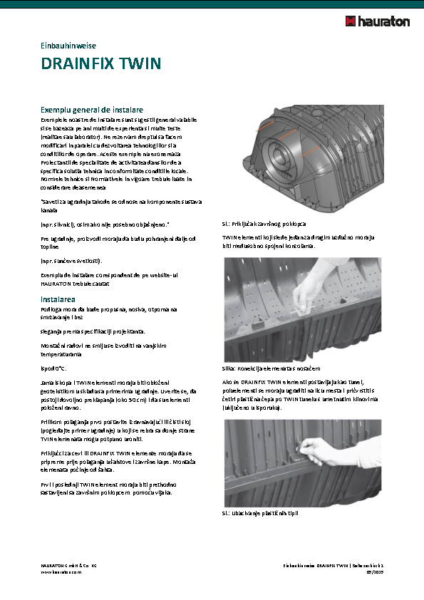 Uputstva za ugradnju