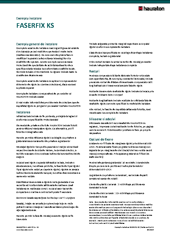 Uputstva za ugradnju