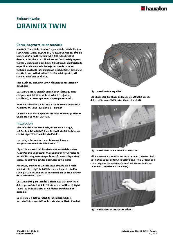 Instrucciones de instalación