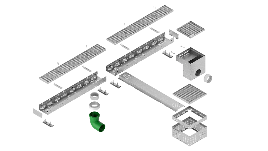 Einzelteile des Produktbilds, dass die wichtigsten Produktbestandteile hervorhebt