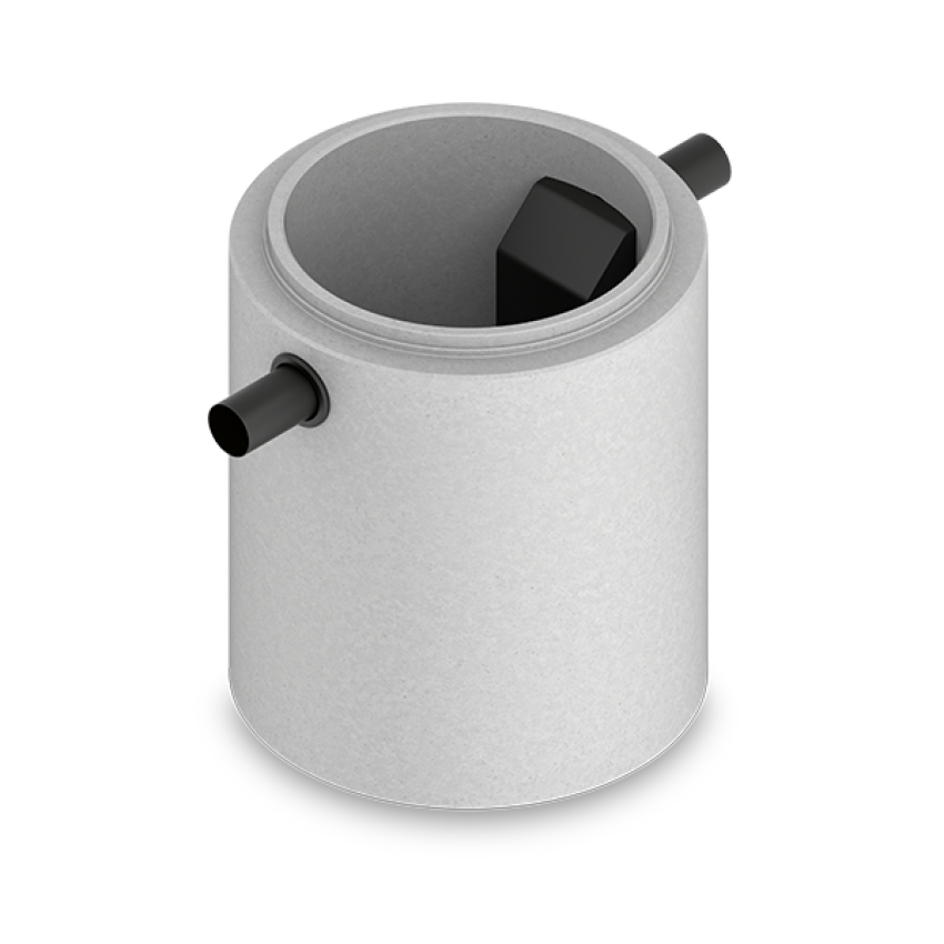 Product visualisation AQUAFIX Grease separator made of concrete - Series P