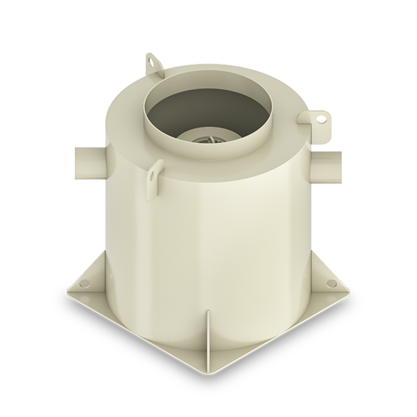 Product visualisation AQUAFIX Light liquid separator made of PP - Series H