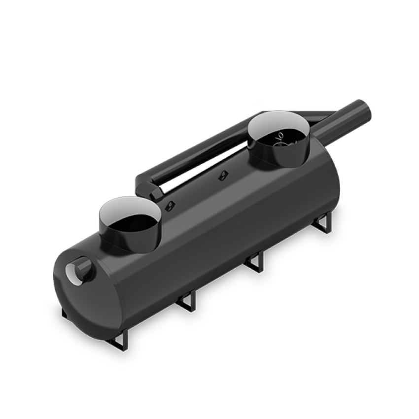 Product visualisation AQUAFIX Jekleni separator lahkih tekočin - Serija H